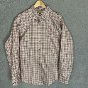 Brooks Brothers Shirt Men's L Brown Plaid Long‎ Sleeve Button Down Cotton